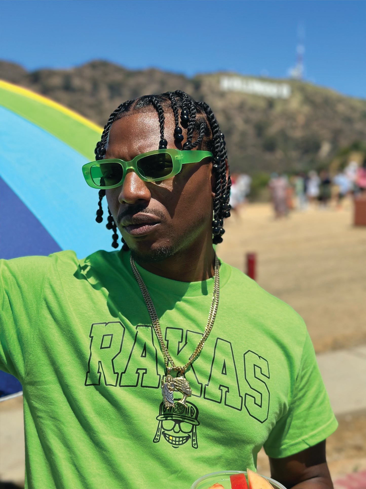 Lime Green Rakas tee