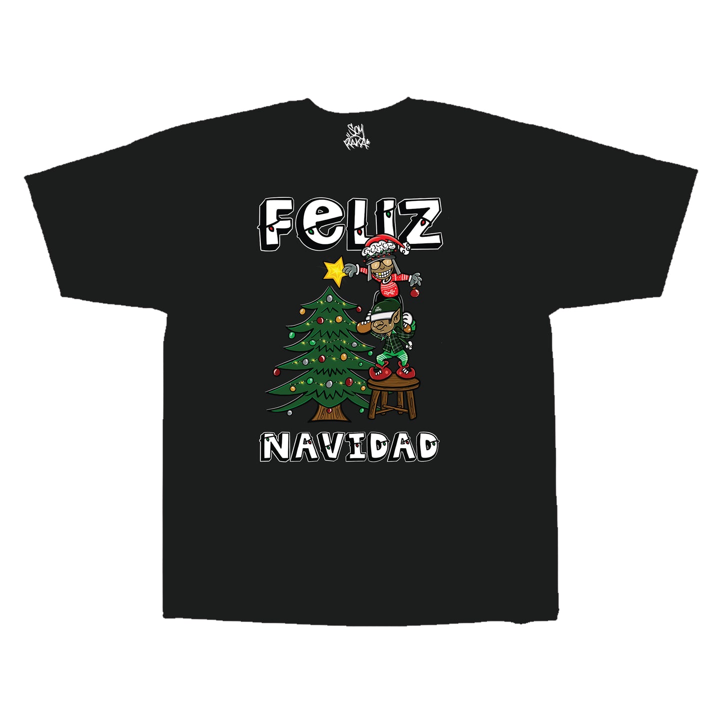 FELIZ NAVIDAD BLACK SHIRT