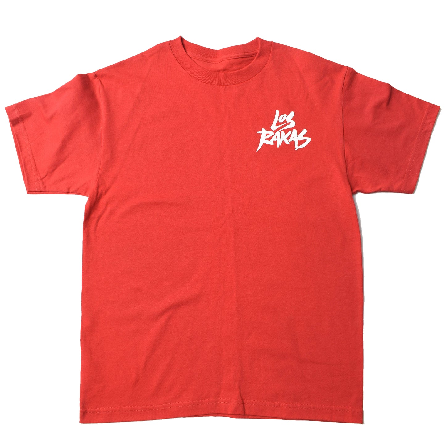 Los Rakas font pocket tee