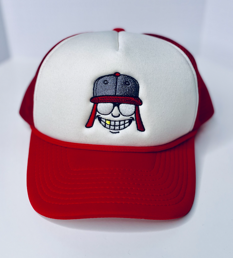 Red & White Vintage Trucker
