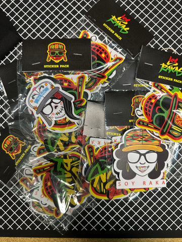 Close Raka Raka sticker pack – Los Rakas