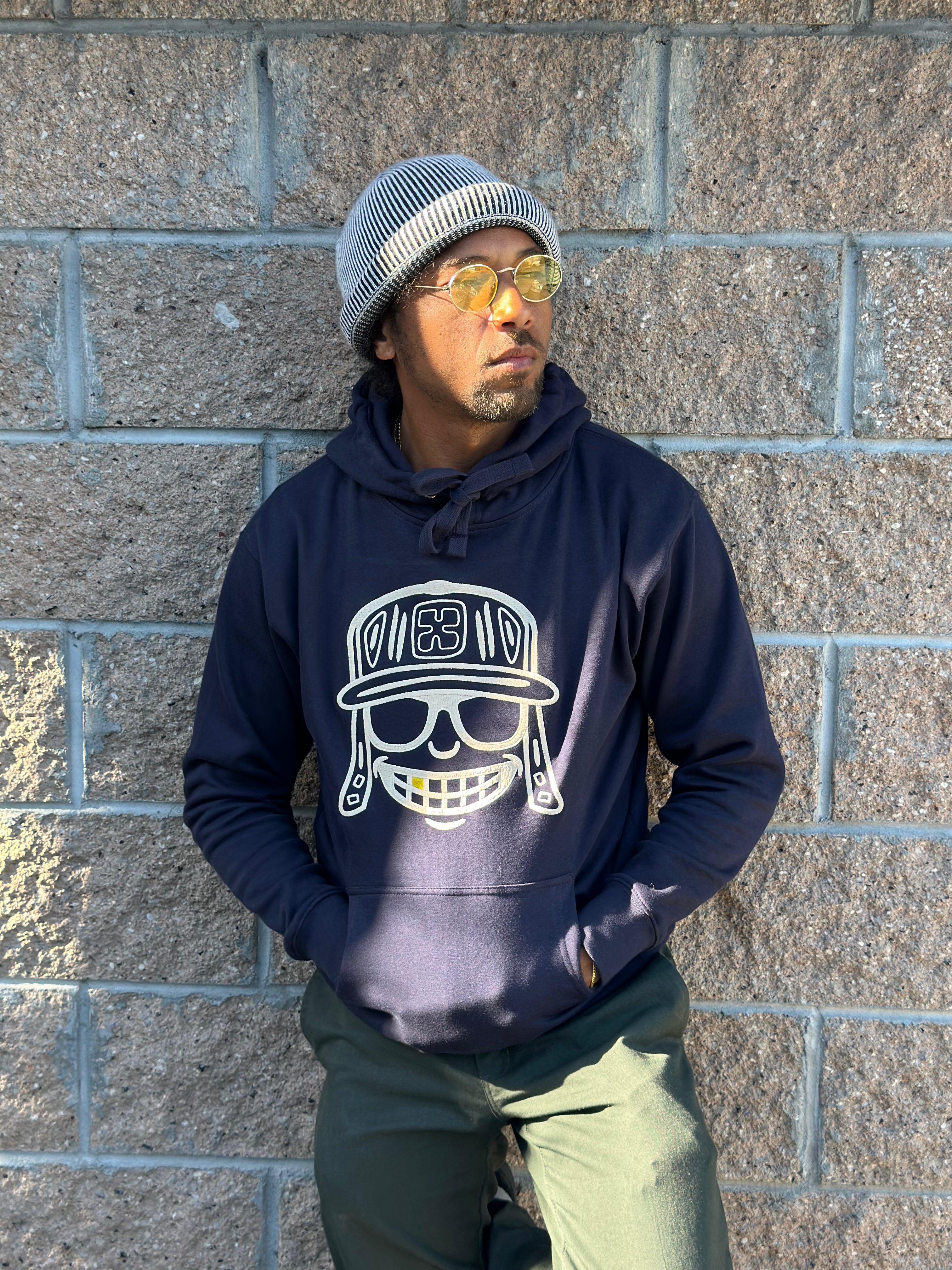 Big Face Mola Embroidered Hoodies
