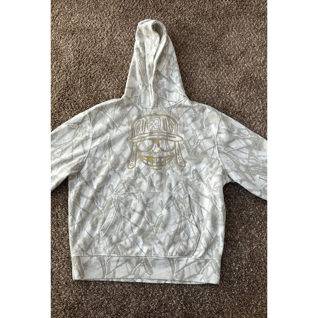 Forest White Camo  Embroidered Hoodie