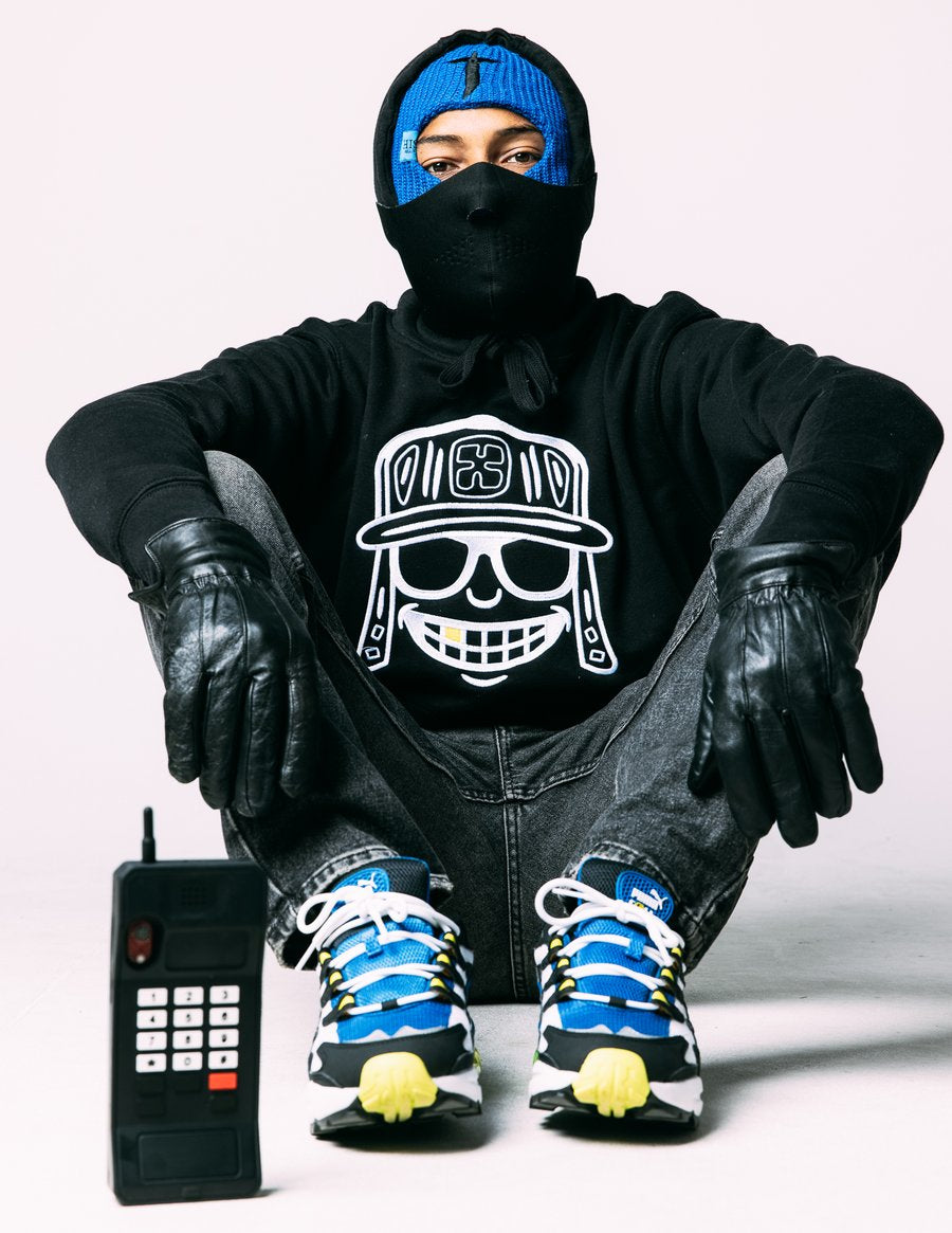 Big Face Mola Embroidered Hoodies