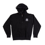 Black Embroidered Raka Mola Zip Up Hoodie