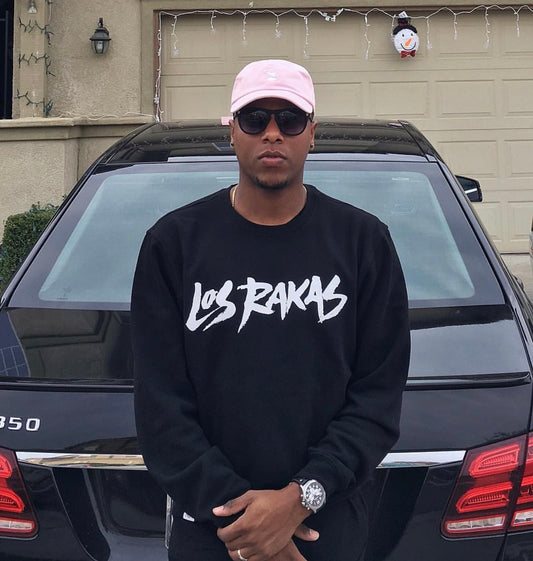 los rakas font logo Sweater
