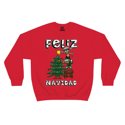 FELIZ NAVIDAD RED CREWNECK